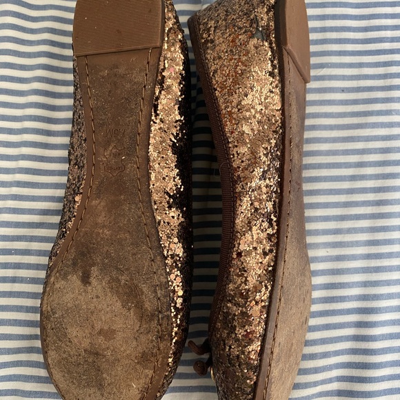 Tory Burch flats size 7.5 used glitter - Picture 8 of 10